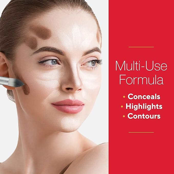 Mirabella Invincible For All Perfecting Under Eye Concealer Full Coverage - Hydrating Makeup Concealer for Dark Circles, Fine Lines & Wrinkles w/Hyaluronic Acid - Ivory I30-Velvo Beauty
