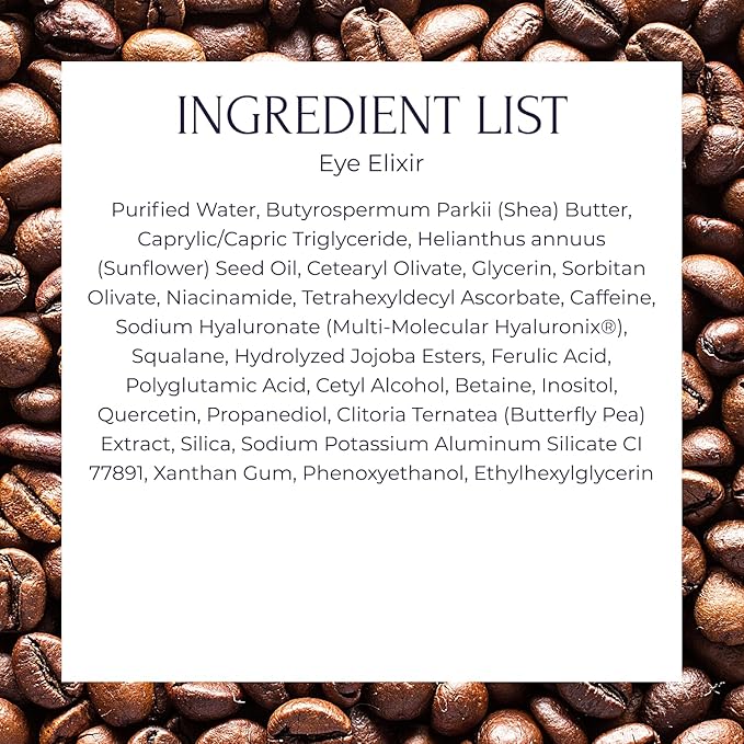 Tru Alchemy Eye Elixir Cooling Eye Treatment Cream - Dark Circle Eye Cream for Puffiness and Bags Under Eyes - Caffeine, Hyaluronic Acid, Vitamin C-Velvo Beauty