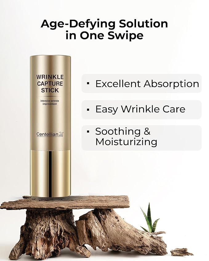CENTELLIAN 24 Madeca Wrinkle Capture Stick (0.4oz) - Multi Balm Stick for Wrinkles & Fine Lines. Korean Skincare, Eye Cream & Moisturizer by Dongkook. Centella Asiatica, Ceramide, Collagen.-Velvo Beauty