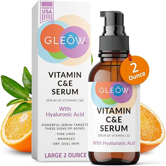 Vitamin C Face Serum, Hydrating Vitamin C Serum for Face with Hyaluronic Acid, Suitable For All Skin Types, Targets the Appearance of Dull Spots 2oz-Velvo Beauty
