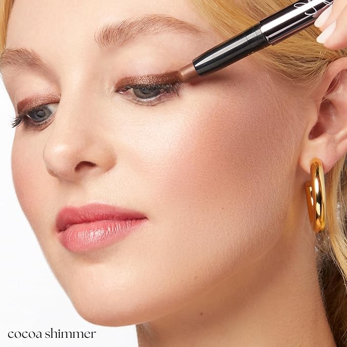 Julep Eyeshadow 101 Cream-to-Powder Waterproof Shadow Stick – Cocoa Shimmer – Long-Lasting, Crease-Proof, Chocolate Brown Shimmer Cream Eyeshadow with Built-in Smudger-Velvo Beauty