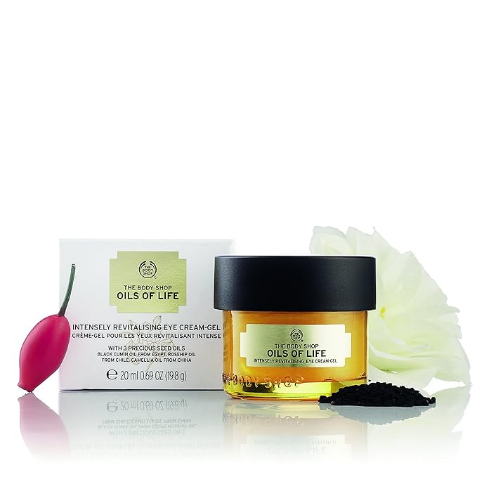 The Body Shop Oils of Life Intensely Revitalising Eye Cream Gel, 0.69 oz.-Velvo Beauty