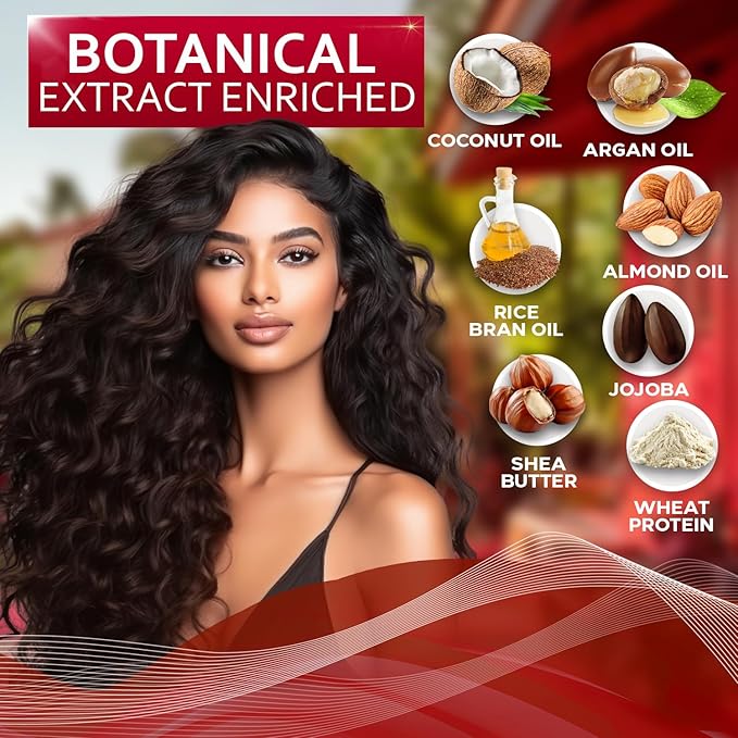 Leave in Conditioner for Curly Hair - Frizz Control for Women and Men - Restores Dry, Damaged and Wavy Hair - Detangler Cream and Sulfate Free Anti Static Moisturizer Treatment with Shea Butter-Velvo Beauty