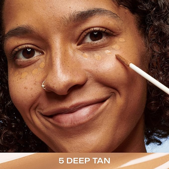 Lumene Under Eye Concealer - CC All-Over Hydrating Concealer with Medium Coverage - Multi-Tasking Under Eye Makeup Infused with Hyaluronic Acid with a Skin-Like Finish - 5 Deep Tan (0.3 fl oz)-Velvo Beauty