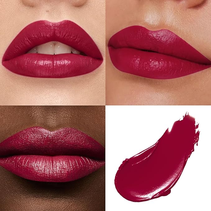 MAKI YIKA Burgundy Lipstick for Women Moisture Hydrate Lipsticks Glossy Purple Lipsticks Sheer Finish Lightweight Tinted Lip Balm, Z04 Burning Love-Velvo Beauty