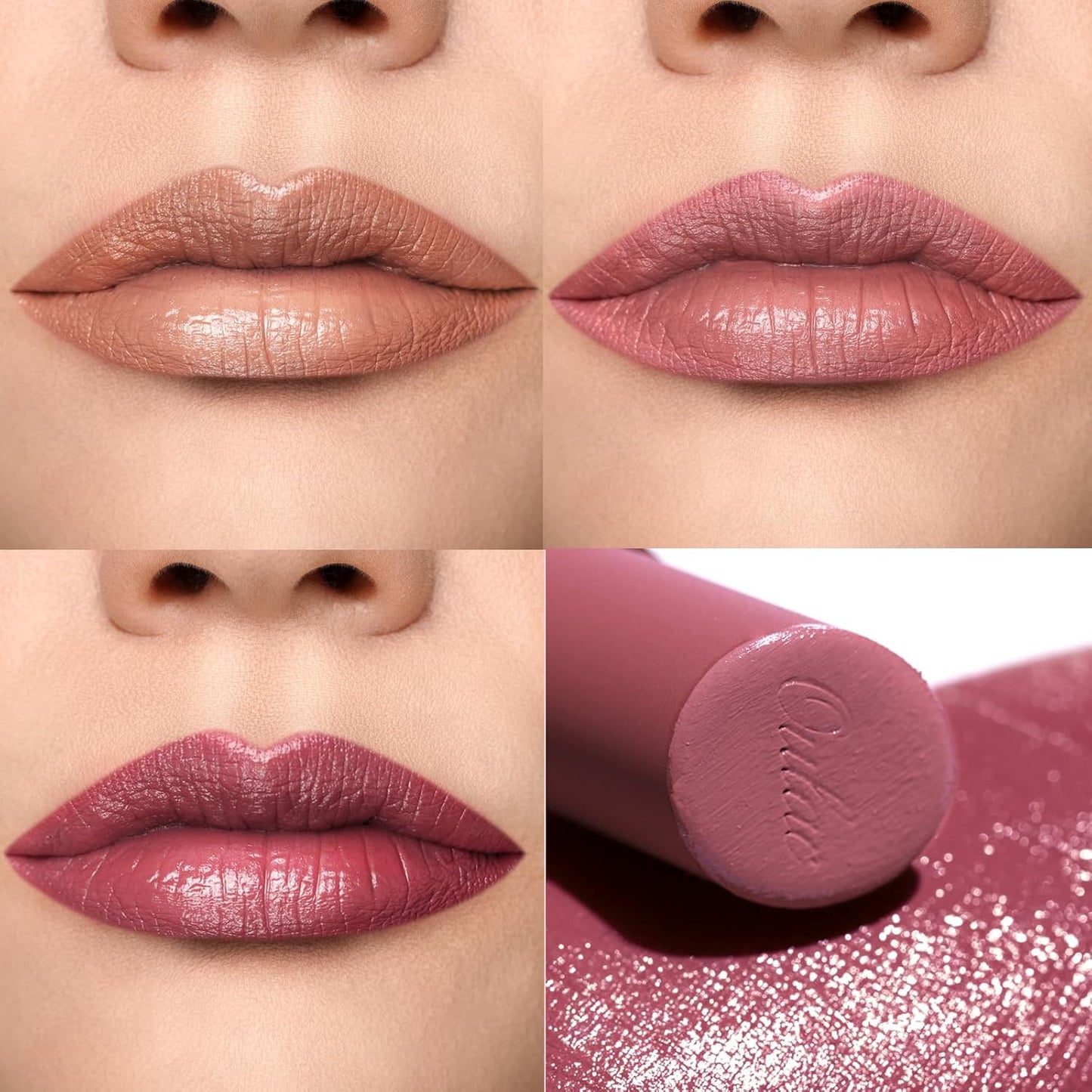 Oulac Hydrating Lipstick Set For Women Plum Brown Lipsticks High Impact Lipcolor Tinted Lip Balm, Nourishing, Satin Finish, Moisturizing Creamy Formula, Vegan Gluten Free 05+06+08(SET 2)-Velvo Beauty