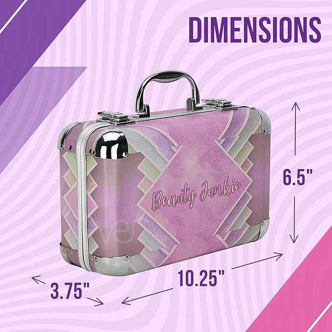 Starter Carry-All Teen Makeup Kit Gift Set, Pink, 1 Count-Velvo Beauty