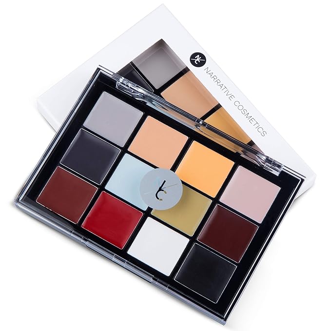 12-Color Death FX Cream Palette, Professional Quick Drying Waterproof SFX Makeup for the Stage, Film, Costumes, Cosplay, Halloween-Velvo Beauty