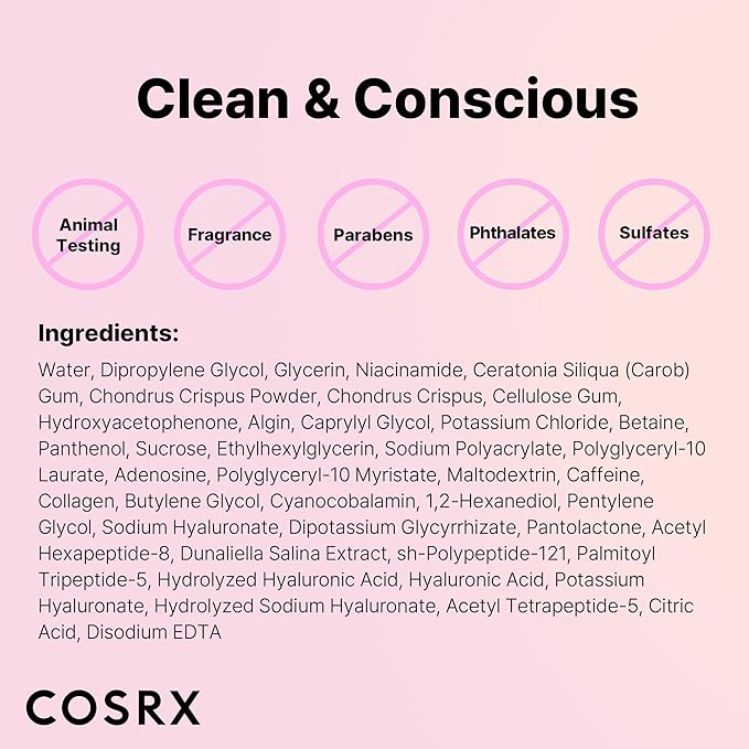 COSRX The Peptide Collagen Lifting Glow Hydrogel Face Masks Skincare 3 EA, Collagen Face Mask, Travel Essentials, Overnight Face Mask, Korean SkinCare-Velvo Beauty