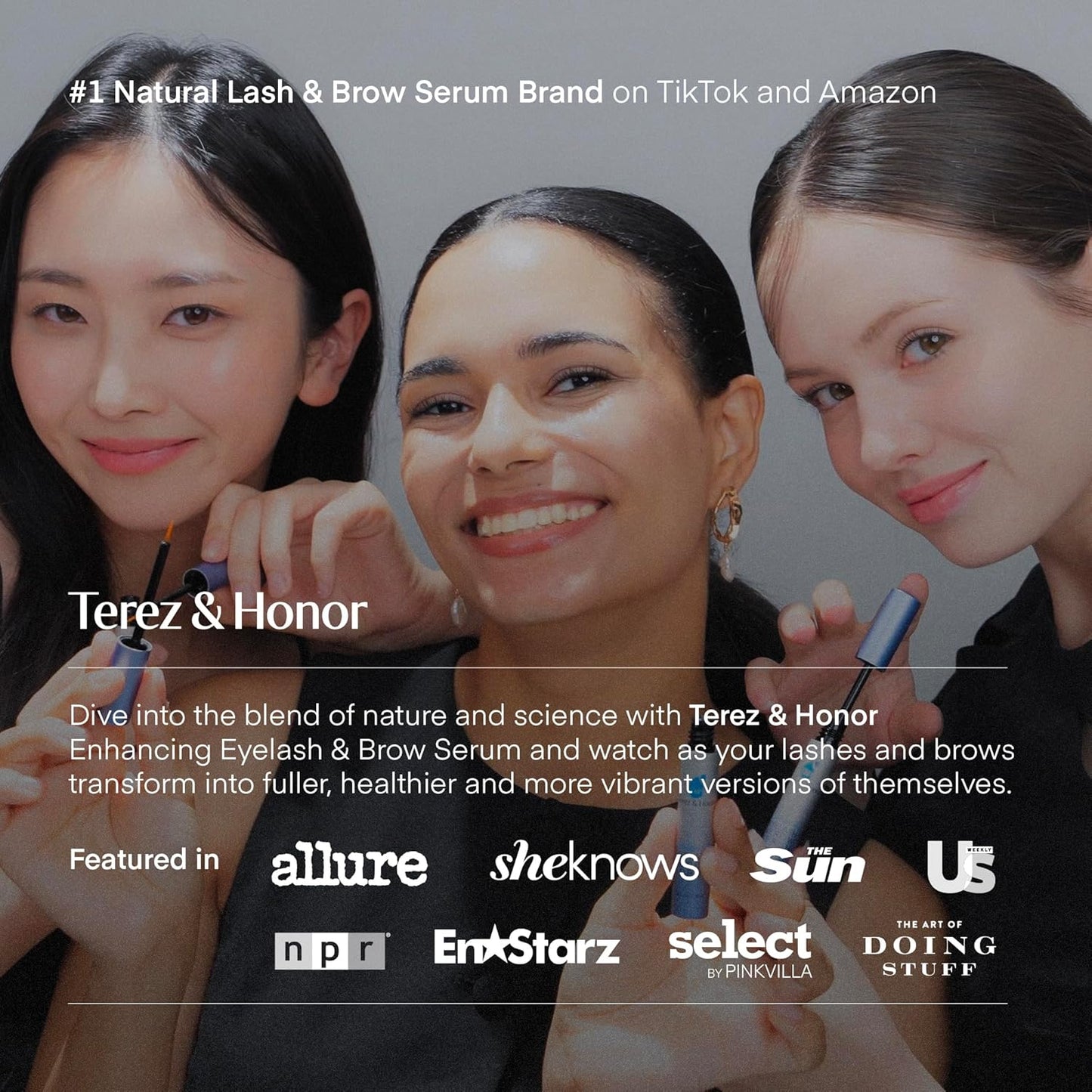 Terez & Honor Advanced Enhancing Eyelash and Eyebrow Serum (Eyelash Serum - 2 Pack)-Velvo Beauty