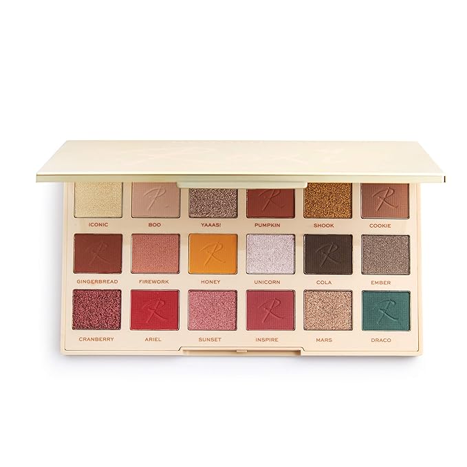 Makeup Revolution X Roxxsaurus Ride or Die Eyeshadow Palette, Matte & Shimmers, 18 Shades, Cruelty-Free, 0.43 Oz-Velvo Beauty