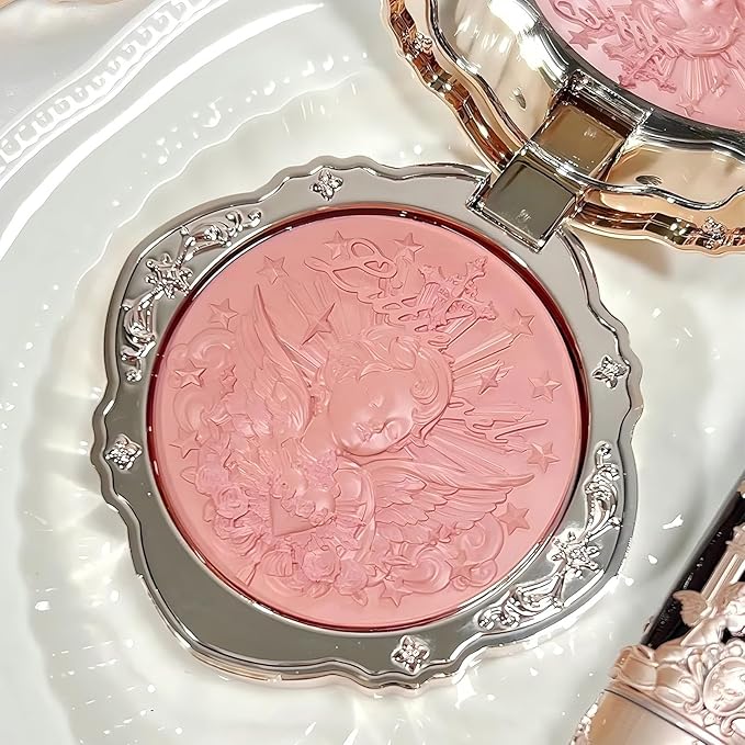 Flower Knows Little Angel Cream Blush,Buildable & Blendable Makeup Blush for cheeks,Soft & Long-lasting,Dusty Mauve Rose Flush for All Skin Tones(04 Rose Ashes,6g)-Velvo Beauty