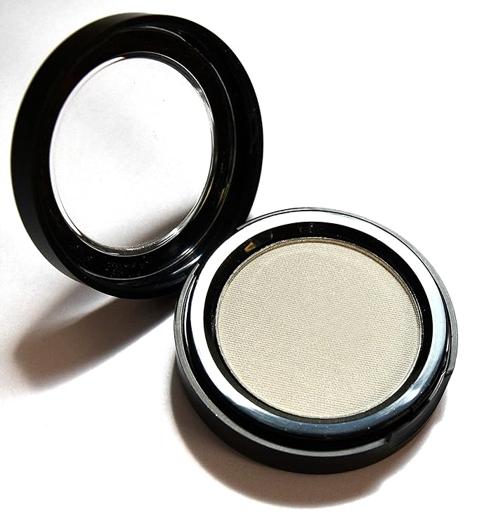 White Satin Snowflake Pearl Shimmer Finish Pressed Powder Single Vegan Eyeshadow; Talc, Paraben & Cruelty Free-Velvo Beauty