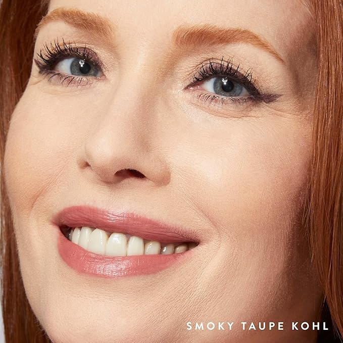 LAURA GELLER NEW YORK Kajal Longwear Kohl Eyeliner Pencil - Smoky Taupe Kohl - Caffeine and Vitamin E - Smooth & Blendable Liner - Built-In Sharpener-Velvo Beauty