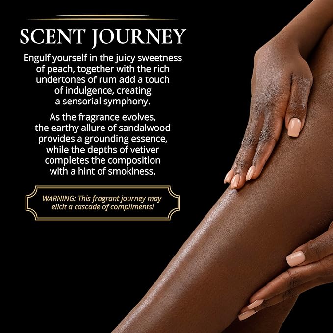 LUXURY LIFE BUTTER - Irresistibly Scented Body Butter with Hyaluronic Acid for Ultimate Moisture. Luxurious Natural Fragrance. Hydrates for a Non-Greasy Glamorous Glow, Peach Smoke, 5 oz.-Velvo Beauty