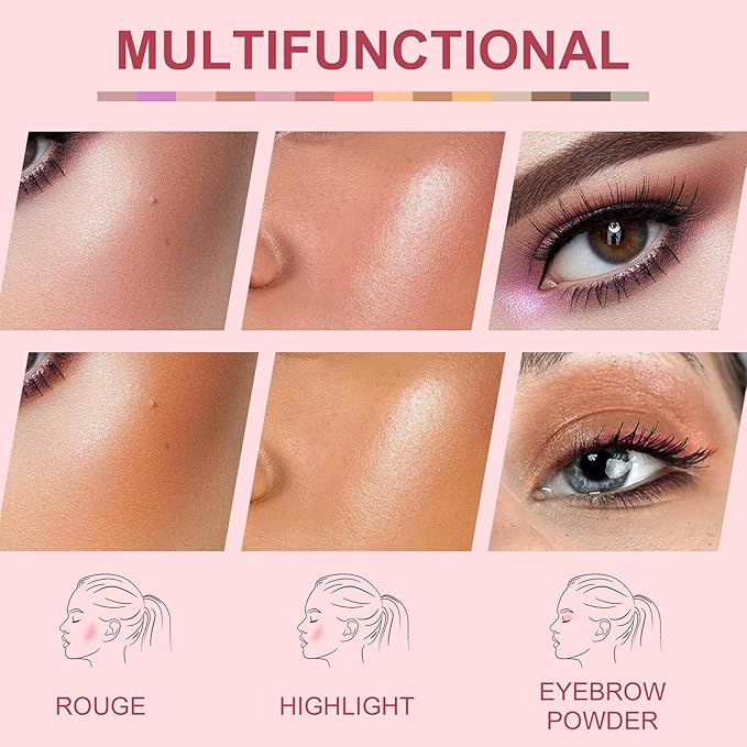 Eyeshadow,18Colors Eyeshadow Palette, Matte&Glitter&Shimmer Eyeshadow,for Eye Makeup Long Lasting Waterproof Eye Makeup Palette, Glitter Shimmer Professional Bright-Colored Eye Shadow(G005-1/G005-2)-Velvo Beauty