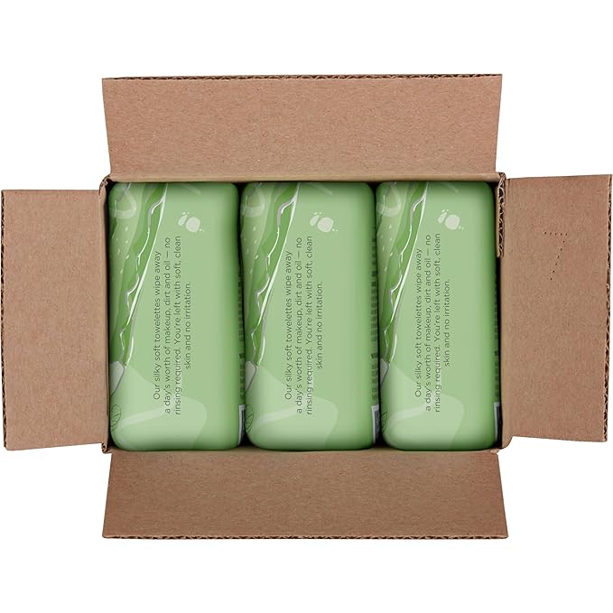 Burt's Bees Back To School Dorm Essentials, Aloe Vera Face Wipes, for Sensitive Skin, Soothing Makeup Remover & Facial Cleansing Towelettes, 30 Ct. (3-Pack)-Velvo Beauty