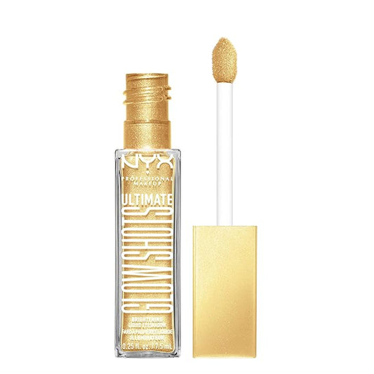 NYX PROFESSIONAL MAKEUP Ultimate Glow Shots, Liquid Eyeshadow, Long-Lasting Shimmer Eye Shadow with Vitamin C - Lemon Slayed-Velvo Beauty