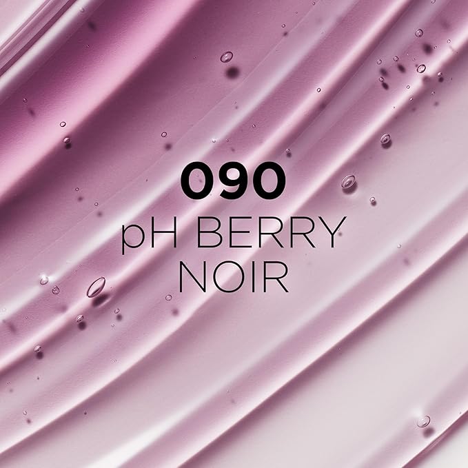 L'Oreal Paris Plump Ambition pH Hyaluron Lip Oil, Color Shifting Lip Tint with 24HR Hydration, Volumizing Shine and Lasting Color, 090 pH Berry Noir-Velvo Beauty