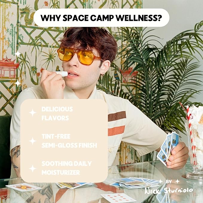 Wellness Jumbo Lip Balm - Sweet Vanilla Organic Flavored Balm (2 Pack)-Velvo Beauty