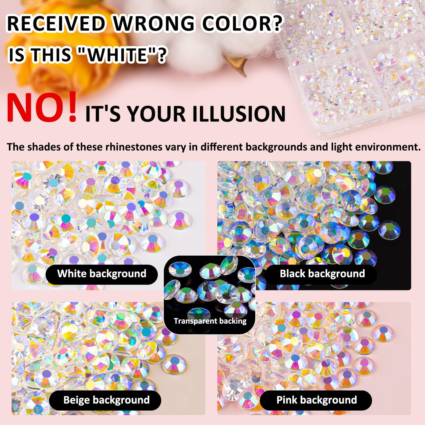 25000Pcs Resin Jelly Rhinestones for Crafting, Transparent AB 2-6mm Mixed Sizes Non Hotfix Flatback Gems, Bedazzling Crystal for DIY Crafts Clothing Tumblers Mugs Shoes Fabric Nail Art-Velvo Beauty