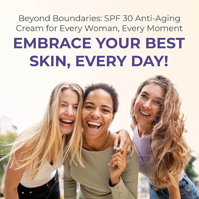 Daily Defense Mineral Sunscreen Face Moisturizer With SPF 30 + Hyaluronic Acid, Collagen, Peptides | Sun Screen Face Lotion, Sunblock Face Sunscreen | Reef Safe Sunscreen-Velvo Beauty