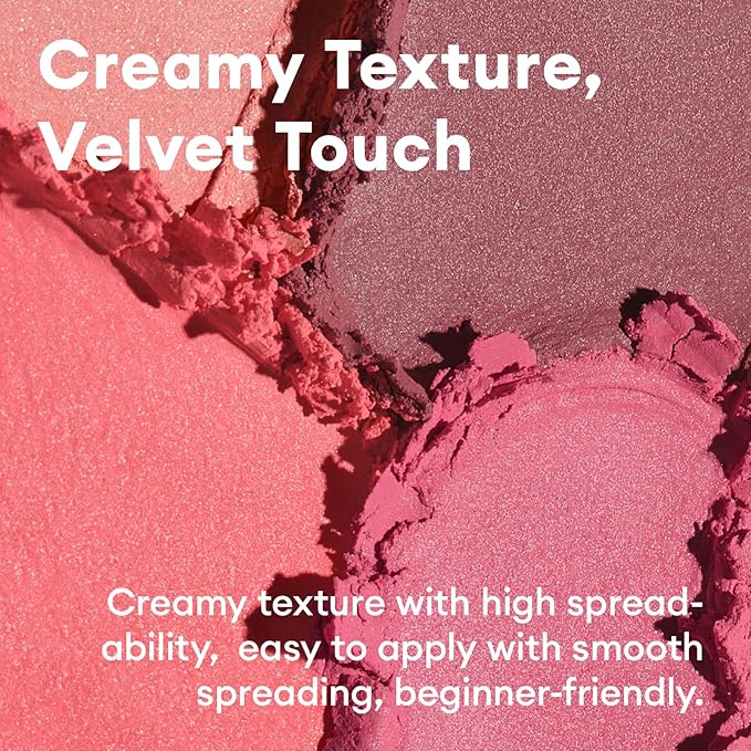 ITY Mood Blush, Blush for Cheeks Makeup,Moisturizing Creamy Blush Dual Funtions, Highly Spreadable, 0.18 oz (5.2g) in Show Off-Velvo Beauty