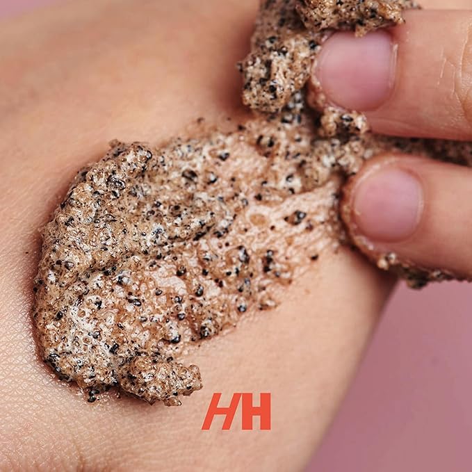 Coffee Scrub Foot & Body Exfoliator Infused with Vitamin E and Orange Peel Natural Exfoliating Sugar Body Scrub for Toning Cellulite Skin Care by Handmade Heroes-Velvo Beauty