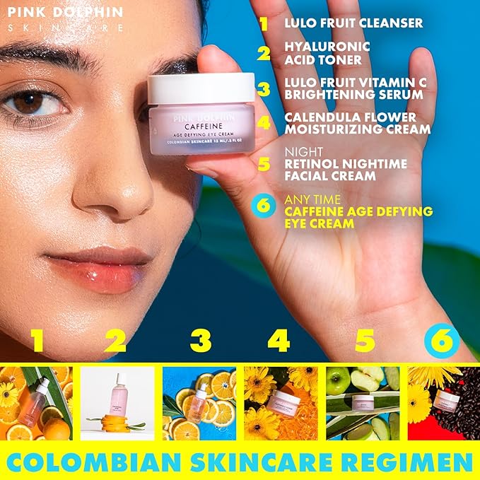 Caffeine Eye Cream for Dark Circles and Puffiness - Age Defying Reduce Fine Lines and Wrinkles - Skin Brightening with Retinol, Aloe Vera, Vitamin C, A, D and E, for Women and Men - 0.5oz-Velvo Beauty