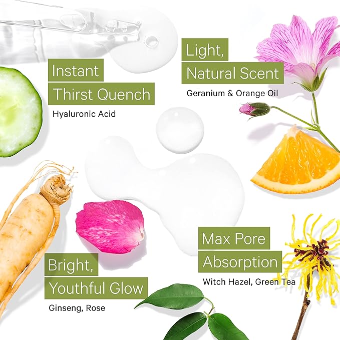 Deep Calming Toner Spray for Sensitive Skin by Tree To Tub—pH 5.5 Balanced, Face Priming and Hydrating with Hyaluronic Acid, Organic Witch Hazel, Rose Water, Ginseng, Green Tea, 4 oz-Velvo Beauty