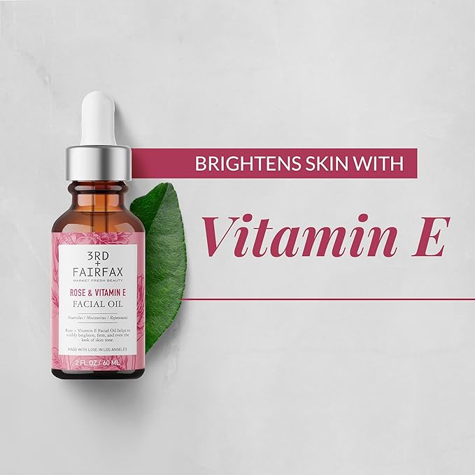 Rose & Vitamin E Facial Oil - 2oz-Velvo Beauty