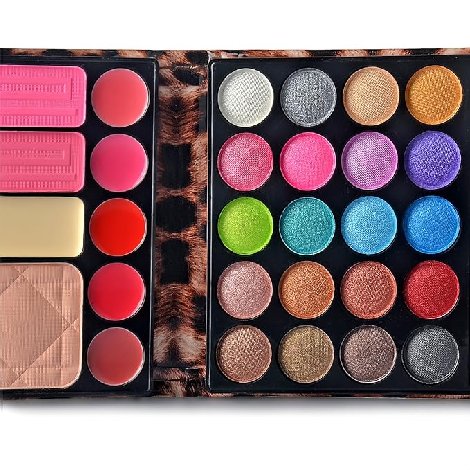 Professional Makeup Kit Eyeshadow Palette Lip Gloss Blush Concealer,29 Color-Velvo Beauty
