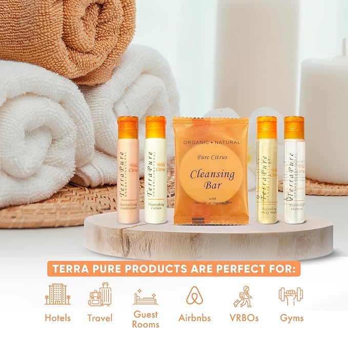 Terra Pure Wild Citrus | 1 oz. Liquids and 1 oz. Bar Soaps | 1-Shoppe All-In-Kit-Velvo Beauty