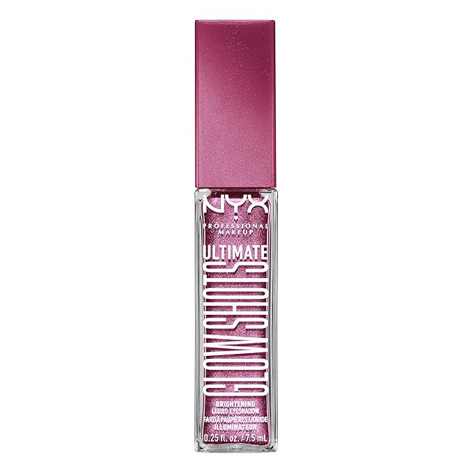 NYX PROFESSIONAL MAKEUP Ultimate Glow Shots, Liquid Eyeshadow, Long-Lasting Shimmer Eye Shadow with Vitamin C - Plum Player-Velvo Beauty