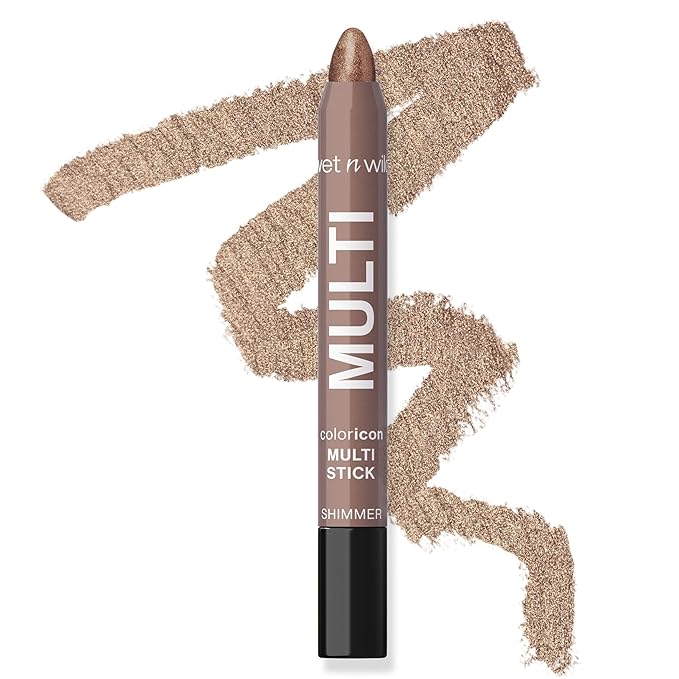 wet n wild Color Icon Cream Eyeliner Eyeshadow Multi-Stick, Moisturizing, Nourishing Velvety Cream-to-Powder Buildable & Blendable Formula, Cruelty-Free & Vegan - Brown Sugar-Velvo Beauty