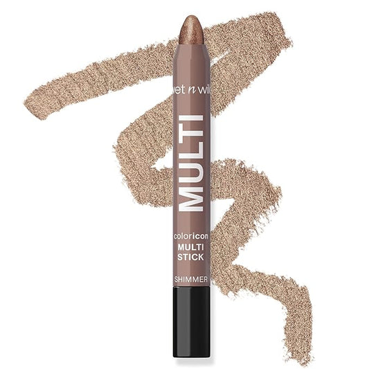 wet n wild Color Icon Cream Eyeliner Eyeshadow Multi-Stick, Moisturizing, Nourishing Velvety Cream-to-Powder Buildable & Blendable Formula, Cruelty-Free & Vegan - Brown Sugar-Velvo Beauty