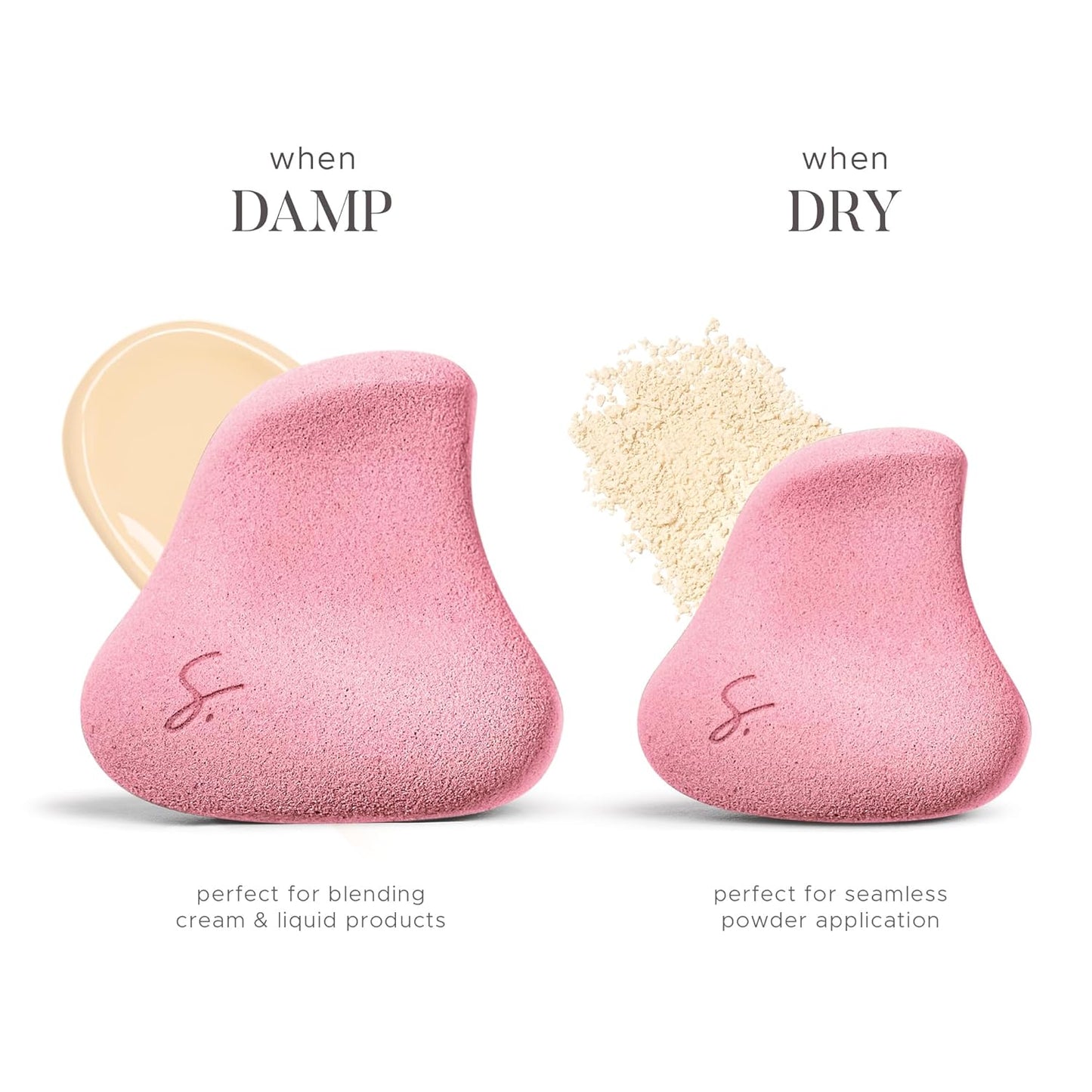 Original Beauty Blender Makeup Sponge Applicator for Powder, Cream & Liquid, Beauty Tools Puff, Streak Free Application, Vegan, Cruelty Free Made in USA, Pink-Velvo Beauty