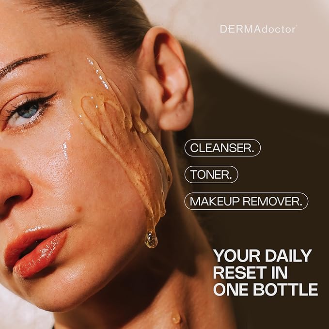 DERMAdoctor Vitamin C Facial Cleanser, Daily Face Wash, Toner, Makeup Remover | High-Potency Vitamin C from Kakadu Plum, Facial cleanser, Face Scrub, Cleanse Pores, Removes oil, Sunscreen, Pollutants-Velvo Beauty
