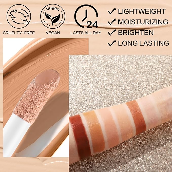 UCANBE Halo Glow Liquid Filter, Face Complexion Booster For Radiant Skin All Day Longwear, Soft-Focus Look Sodium Hyaluronate Vegan & Cruelty-Free - 0.91OZ Light Fair-Velvo Beauty