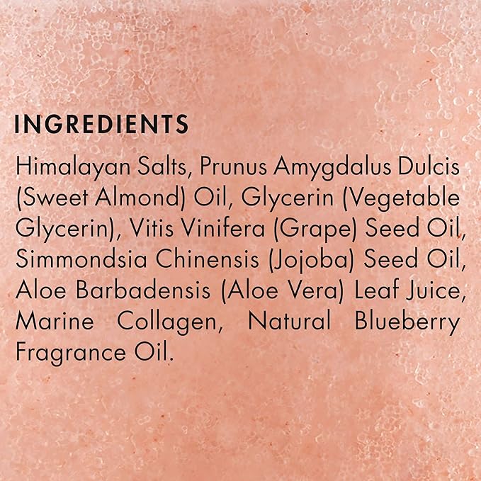 MAJESTIC PURE Himalayan Pink Salt Body Scrub with Collagen and Sweet Almond Oil | Exfoliating Scrub for Skin Care, Stretch Marks, Acne, Cellulite | 10 oz-Velvo Beauty