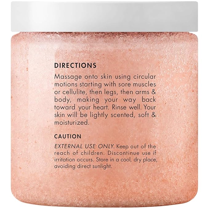 Majestic Pure Himalayan Salt Body Scrub with Lychee Oil, Exfoliating Salt Scrub to Exfoliate & Moisturize Skin, Deep Cleansing - 10 oz (Pack of 2)-Velvo Beauty