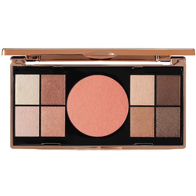 M. Asam Magic Finish Elegant Vibes Palette (8 x 0.03 oz + 1x 0.14g) - Eye Shadow Palette, 8 Harmonizing Eyeshadow Shades & Blush, High Color Payoff, Satin-touch Texture, Enriched With Vitamin E-Velvo Beauty