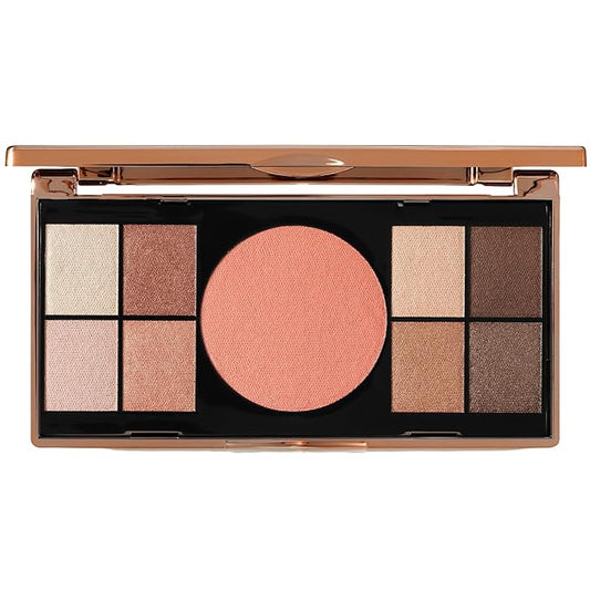 M. Asam Magic Finish Elegant Vibes Palette (8 x 0.03 oz + 1x 0.14g) - Eye Shadow Palette, 8 Harmonizing Eyeshadow Shades & Blush, High Color Payoff, Satin-touch Texture, Enriched With Vitamin E-Velvo Beauty