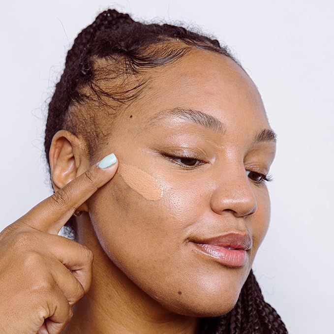 Naked Sundays BeautyScreen™ SPF 50 Mineral Peptide Foundation Tint – 2-in-1 Skin Tint & Mineral Sunscreen | Radiant, Buildable Coverage, Acne-Safe, Infused with Peptides (6 Tan Caramel, 1.01 oz)-Velvo Beauty