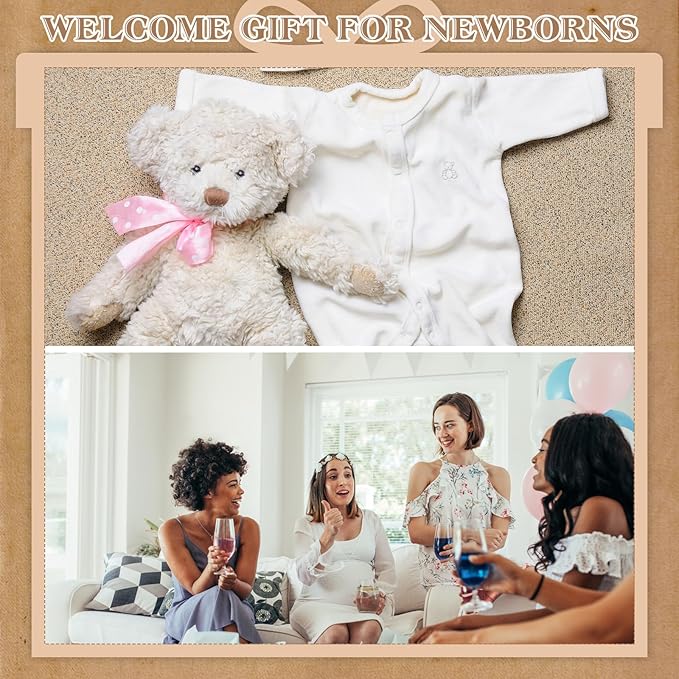 50 Sets Baby Shower Lip Balm Favor with Thank You Tags and Organza Bags, Lip Balm Bulk Baby Shower Gifts for Guests Prizes Gender Reveal Souvenirs Neutral Birthday Supplies-Velvo Beauty