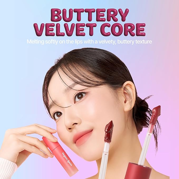 Touch in Sol Vegan Again Blur Core Lip Tint (#Chill-out Red) - Long Lasting, High Pigment Velvet Matte Lip Stain – Lightweight Smooth Blur Finish, 0.12 Oz-Velvo Beauty