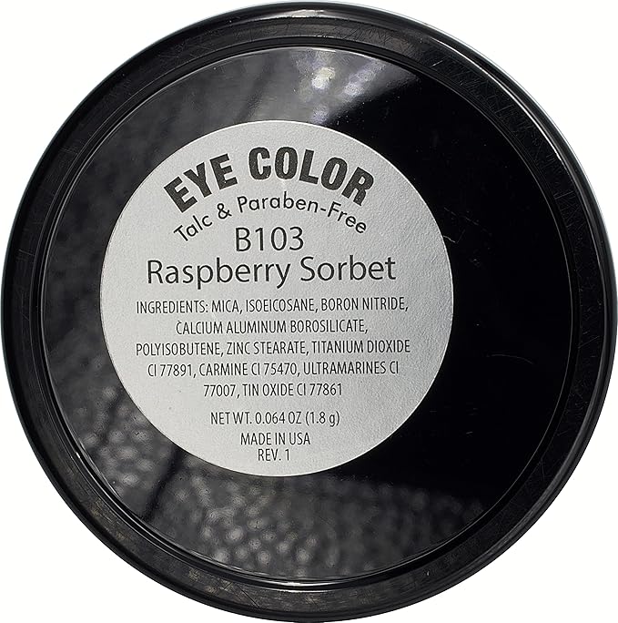 Raspberry Sorbet Fuchsia Pink Red Shimmering Opaque Pressed Powder Single Vegan Eyeshadow; Talc, Paraben & Cruelty Free-Velvo Beauty
