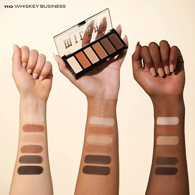 Milani Gilded Mini Eyeshadow Palette with 6 Matte & Shimmer Hues - Whiskey Business-Velvo Beauty