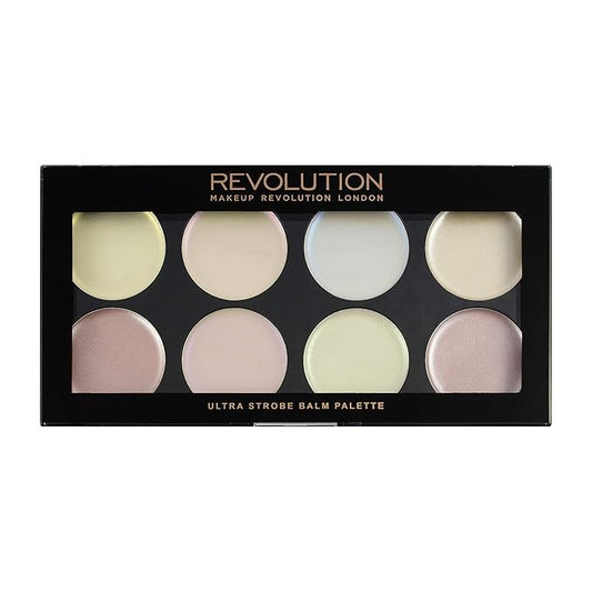 Makeup Revolution, Ultra, Strobe Balm Palette, 8 Shades, 12g-Velvo Beauty