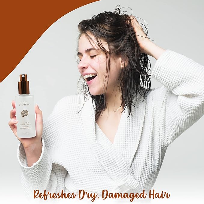 Evolution Argan Oil Serum - Vitamin E Treatment for Softening and Straightening Dry Hair - With Aloe Vera (4 Pack)-Velvo Beauty